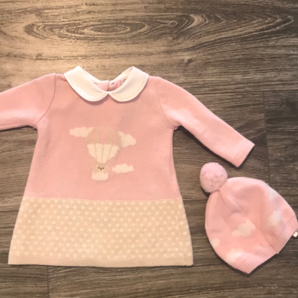 Cashmere blend dress and hat